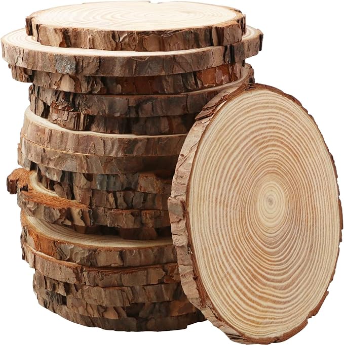 FSWCCK 17 PCS Unfinished Wood Slices