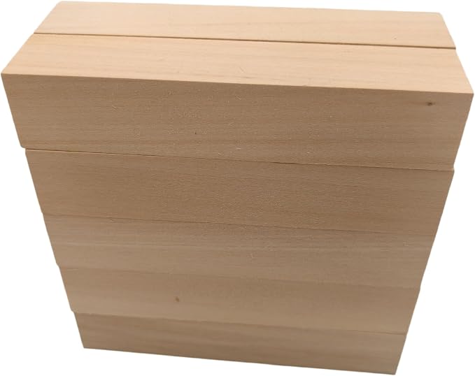 10PCS Basswood Carving Blocks, Whittling Wood Carving Kit, Unfinished Wooden