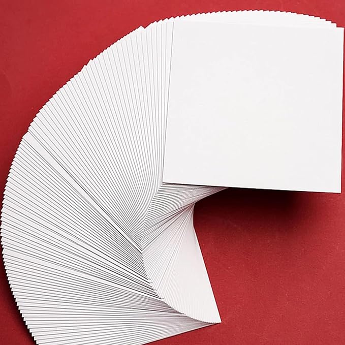 100 Sheets White Cardstock Thick Paper