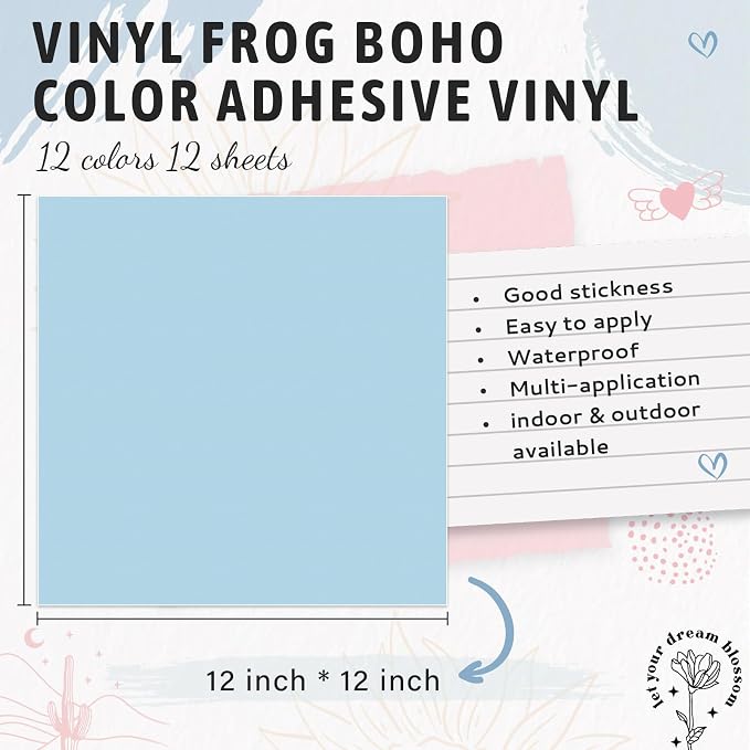 VINYL FROG Pastel Adhesive Vinyl Bundle