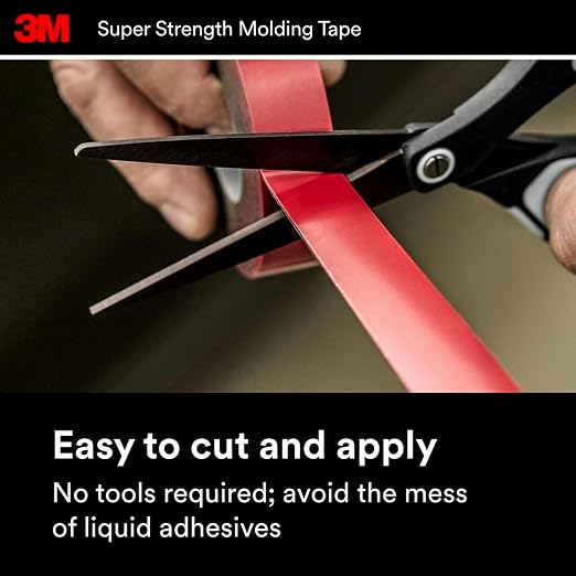3M Super Strength Molding Tape 03616, 7/8 in x 15 ft Each, Heavy Duty