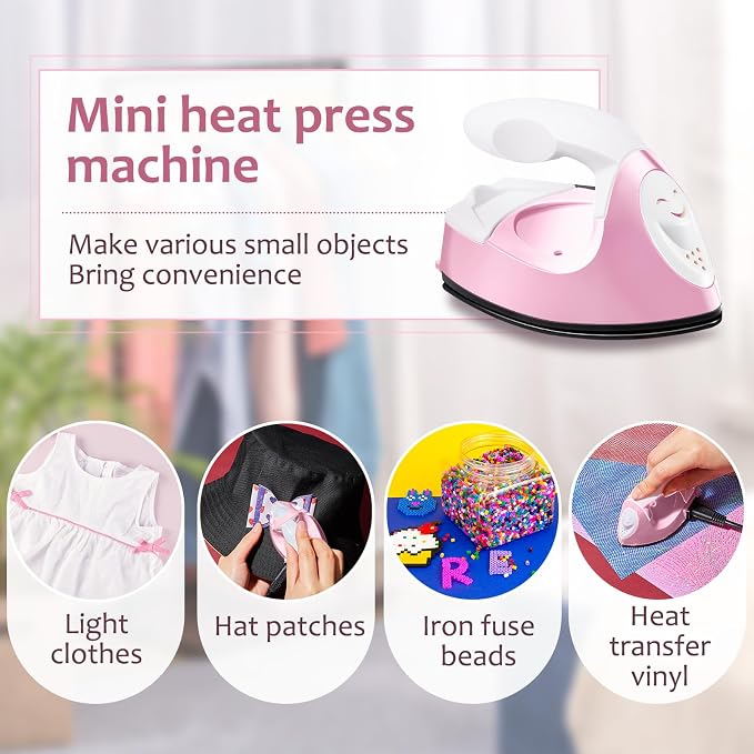 Honoson Mini Craft Iron Mini Heat Press Small Iron 3.93 x 2.36 x 2.76 in