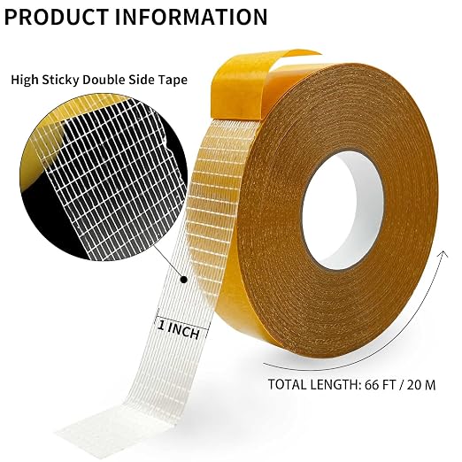 Birllaid Fabric Tape Multifunctional Double Sided Tape, Double Stick Carpet