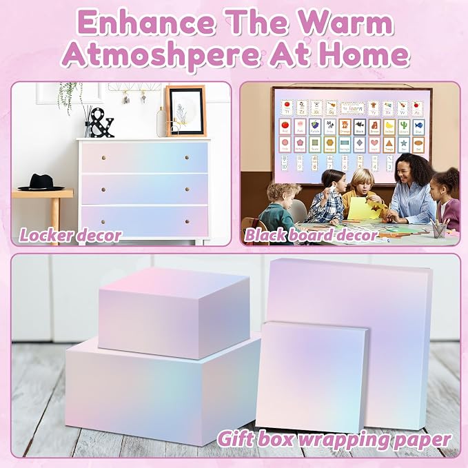 Dreamy Gradient Bulletin Board Paper Roll Pastel Gradient Bulletin Board