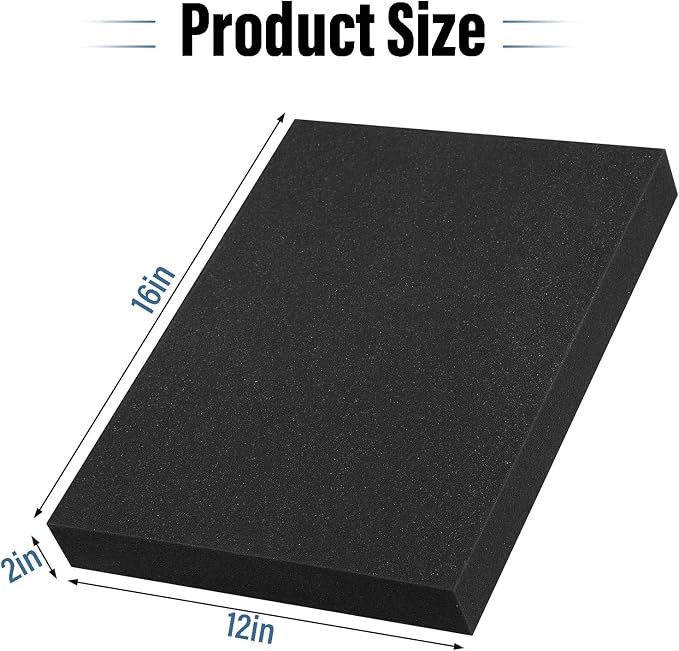 4pcs High Density Packing Foam Sheets, Cushioning Foam Inserts