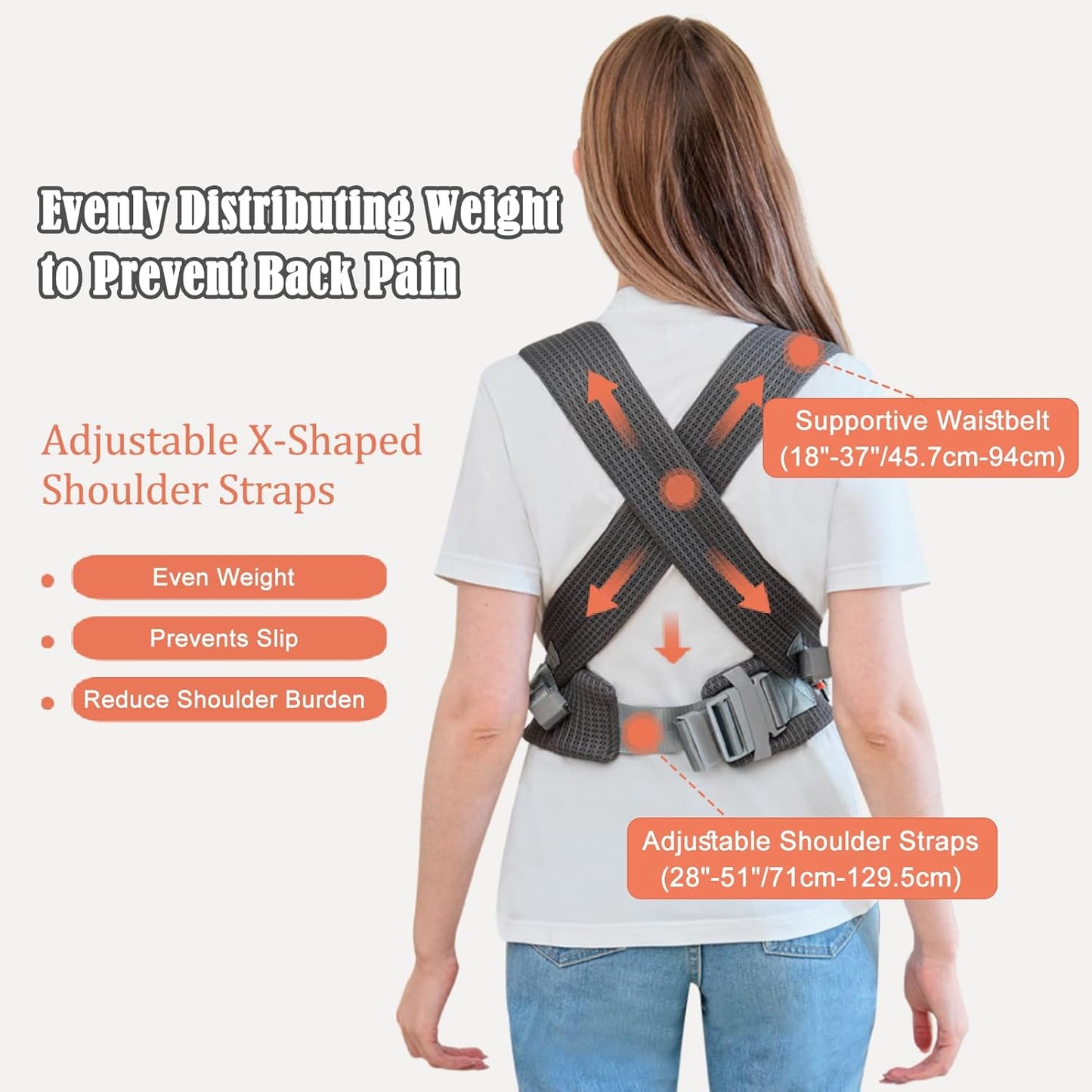 IULONEE Baby Carrier, Ergonomic Baby Carrier Newborn to Toddler Baby Wraps Carrier Infant Front & Back Backpack Carry Toddlers Carrier Sling for Newborn Dark Grey