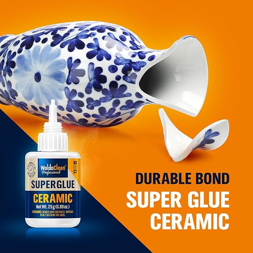 WoldoClean Super Glue for Ceramics and Porcelain 25g