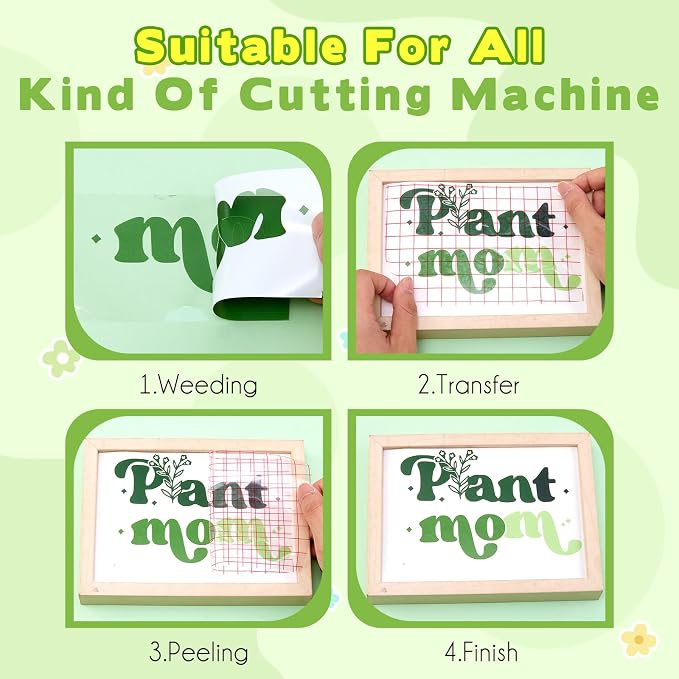 Tintnut Dark Green Permanent Vinyl Self Adhesive Vinyl 8 Sheets 12''x10'' |