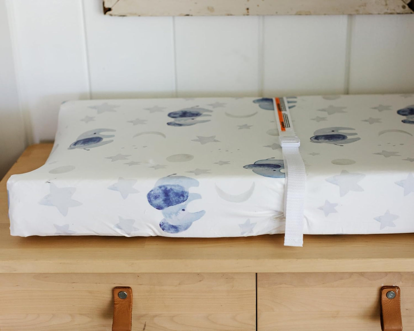 Sorrel + Fern Baby Changing Pad Cover 2-Pack for Boys, Girls (Watercolor Elephant) - Premium Fitted Sheets Baby Diaper Changing Table Cover - Buttery Soft Cotton Blend