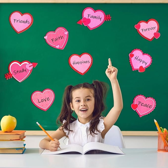 Eaasty 1080 Sheets Valentine's Day Heart Cutouts Paper Heart Cutouts Assorted