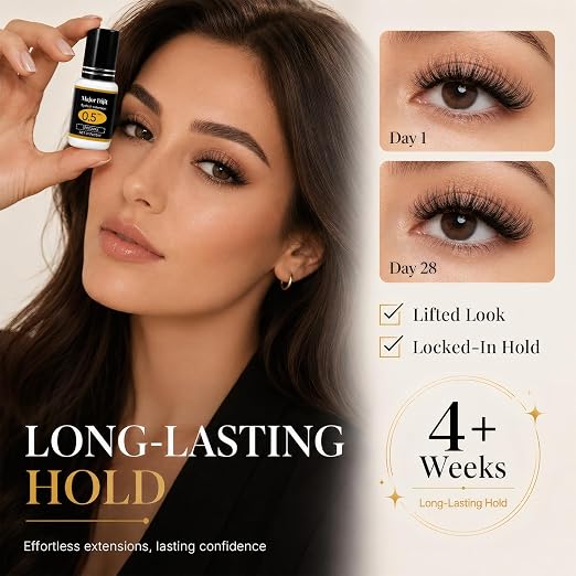 Eyelash Extension Glue 0.5 Sec Drying time | lash Extension Glue Retention 4-5