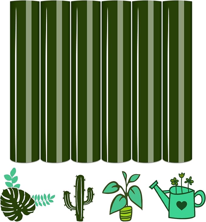 Tintnut Bronze Green Heat Transfer Vinyl, easy cut & weed, stretch washable