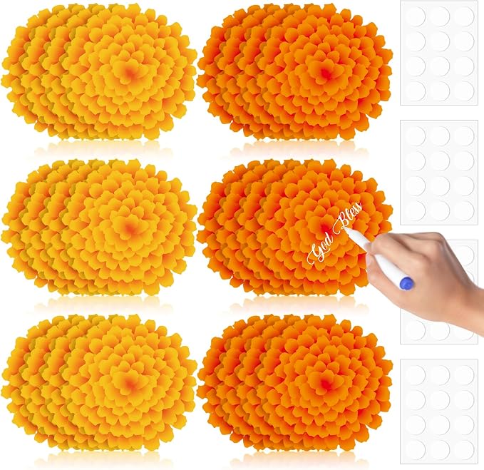 Taobary 24 Pcs 7.09'' Fiesta Flower Cutouts Classroom Bulletin Board