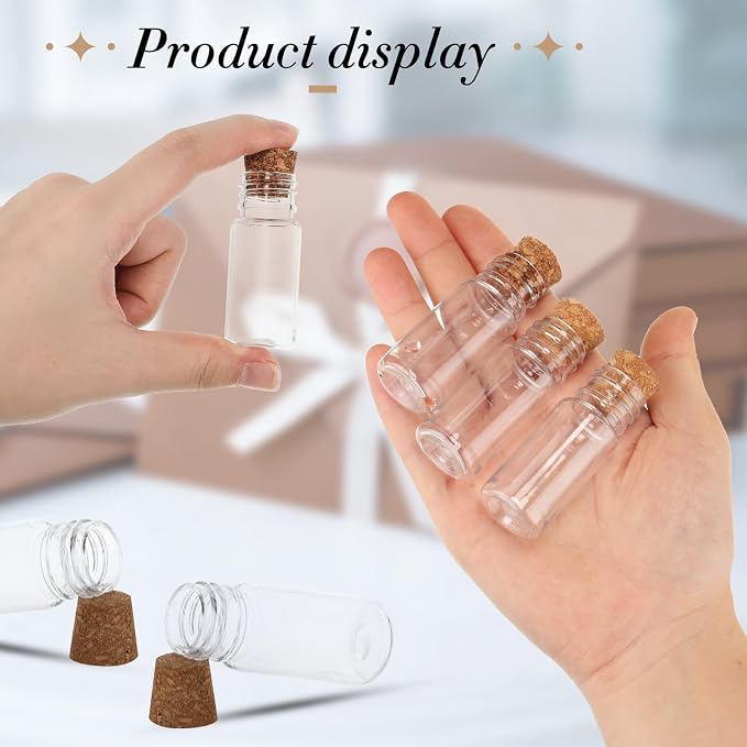 Bokon 50 Packs Mini Plastic Bottles