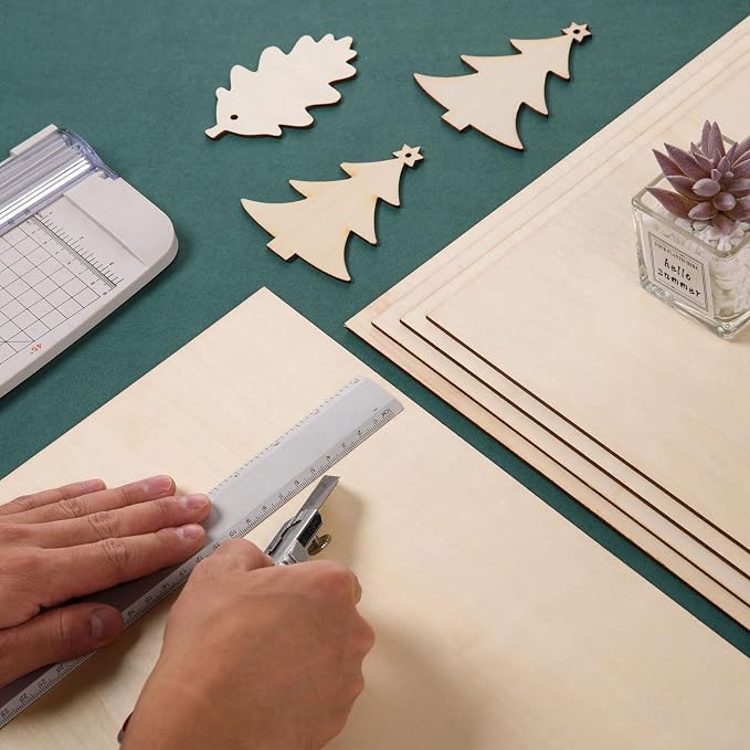 MoDooris 12 Pcs Basswood Sheets