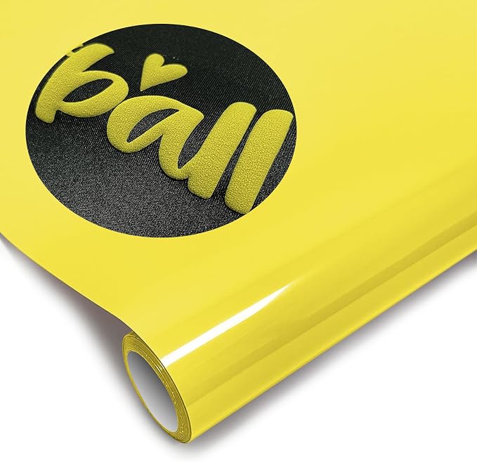 Puff Heat Transfer Vinyl, 12in X 5ft Iron on