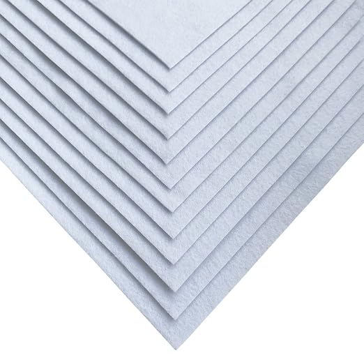 Jtnohx Self Adhesive Felt Sheets, 12 Pieces Felt Fabric