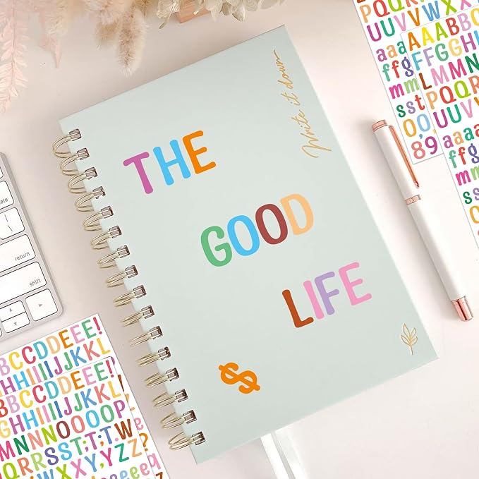 Letter Stickers 0.5 inch, Self-Adhesive Vinyl Waterproof ABC Letter Stickers