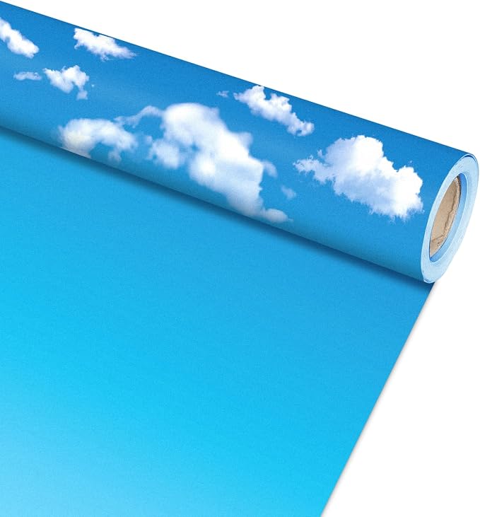 Qyeahkj 17.7in x 20ft Bulletin Board Paper Roll Bulletin Board Background Paper