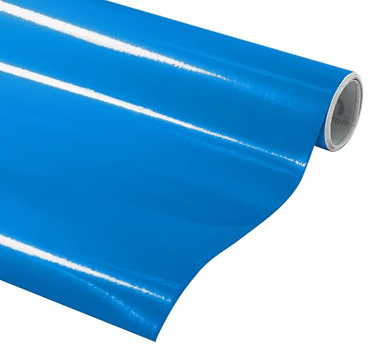 VViViD Sky Blue Gloss DECO65 Permanent Adhesive Craft Vinyl