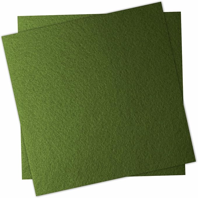 12" x 12" Felt Fabric Sheets for Crafts, 1mm Thick, Squares Felt Paper for