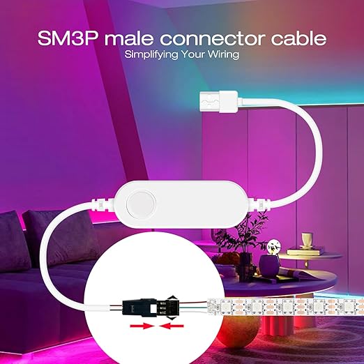 GLEDOPTO WLED ESP8266 Mini LED Strip Controller DC 5V USB RGB IC Digital Dynamic DIY Lights for WS2811 WS2812 WS2812b SK6812 WS2815 Addressable LED Strip Light