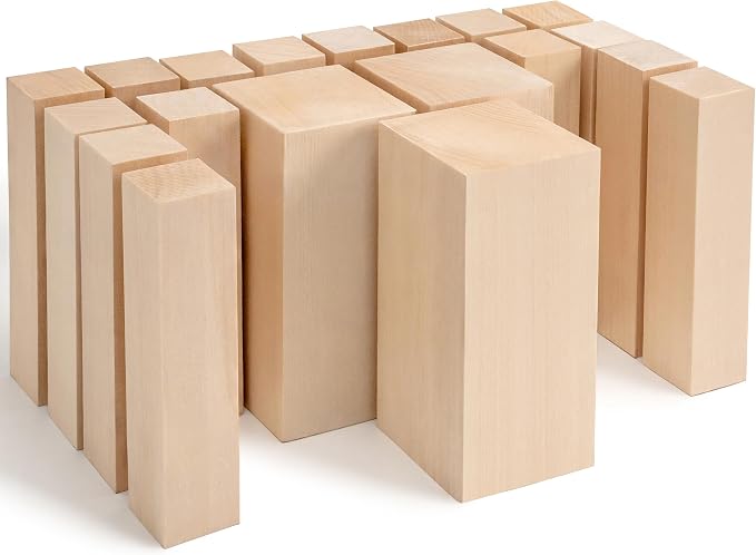 BeaverCraft Basswood Carving Blocks Whittling Wood BW19