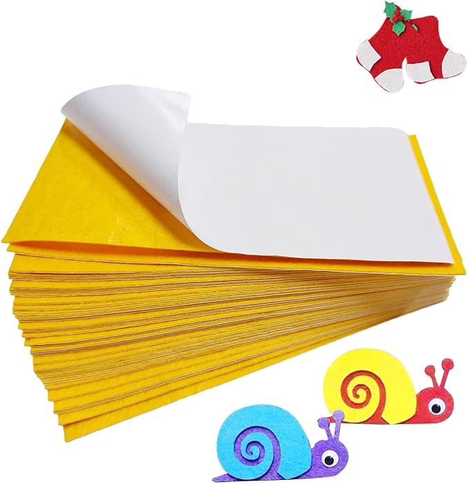 Jtnohx Self Adhesive Felt Sheets, Sticky Fabric Square