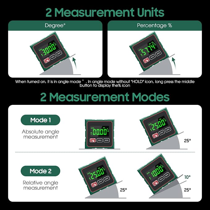 Digital Angle Finder Magnetic Digital Level