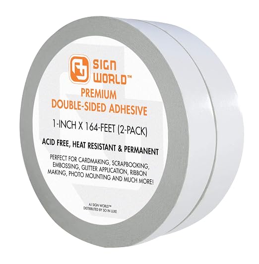 Best 1" Ultra-Thin Permanent Double-Sided Tape