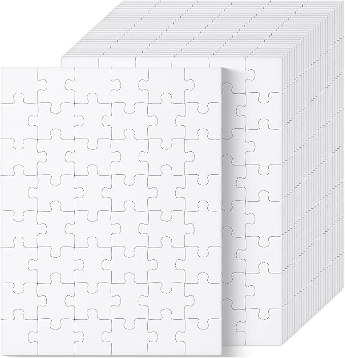 Mr. Pen- Blank Puzzle, 36 Pack, 48 Pieces/Pack, 8.5" x 11", Arts & DIY Crafts