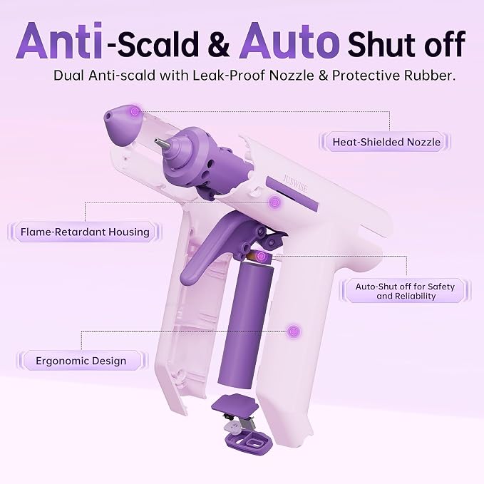 Cordless Hot Glue Gun, Fast Preheating Mini Glue Gun and 20 Sticks Set