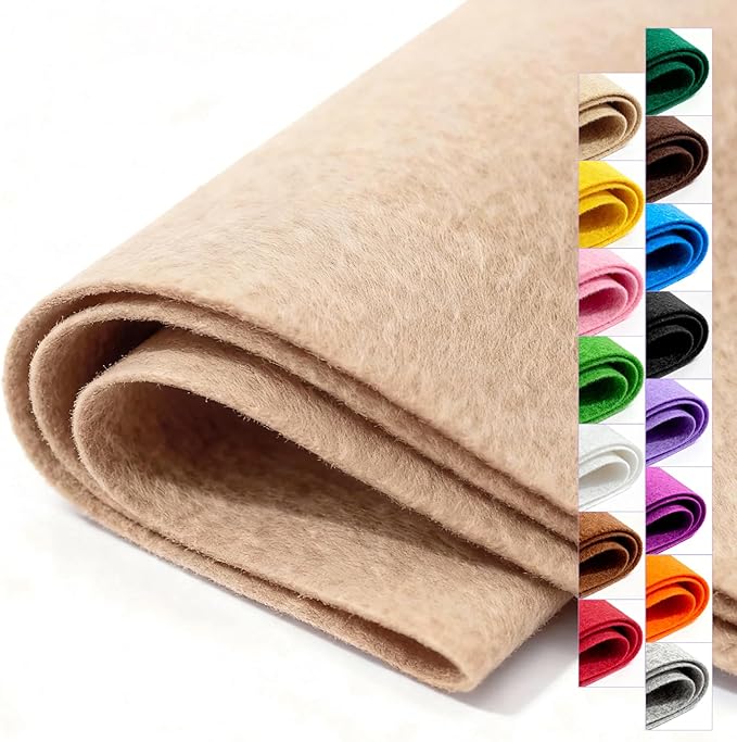 Felt Fabric 36'' X 36'' Large Felt Sheets Stiff Craft Felt by The Yard