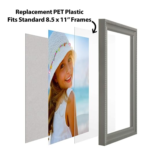 Icona Bay PET Plexiglass, Thin & Flexible Plastic Sheets, Picture Frame