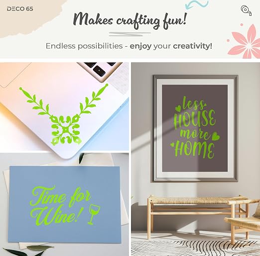 VViViD DECO65 Matte Pastel Lime Tree Green Permanent Adhesive Craft Vinyl