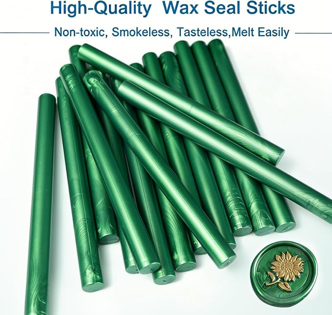 Wax Seal Stick, 15 Pieces Glue Gun Wax Seal Sticks