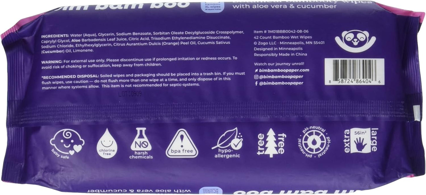 Bim Bam Boo Flushable Wipes 42 Ct, 42 Ct
