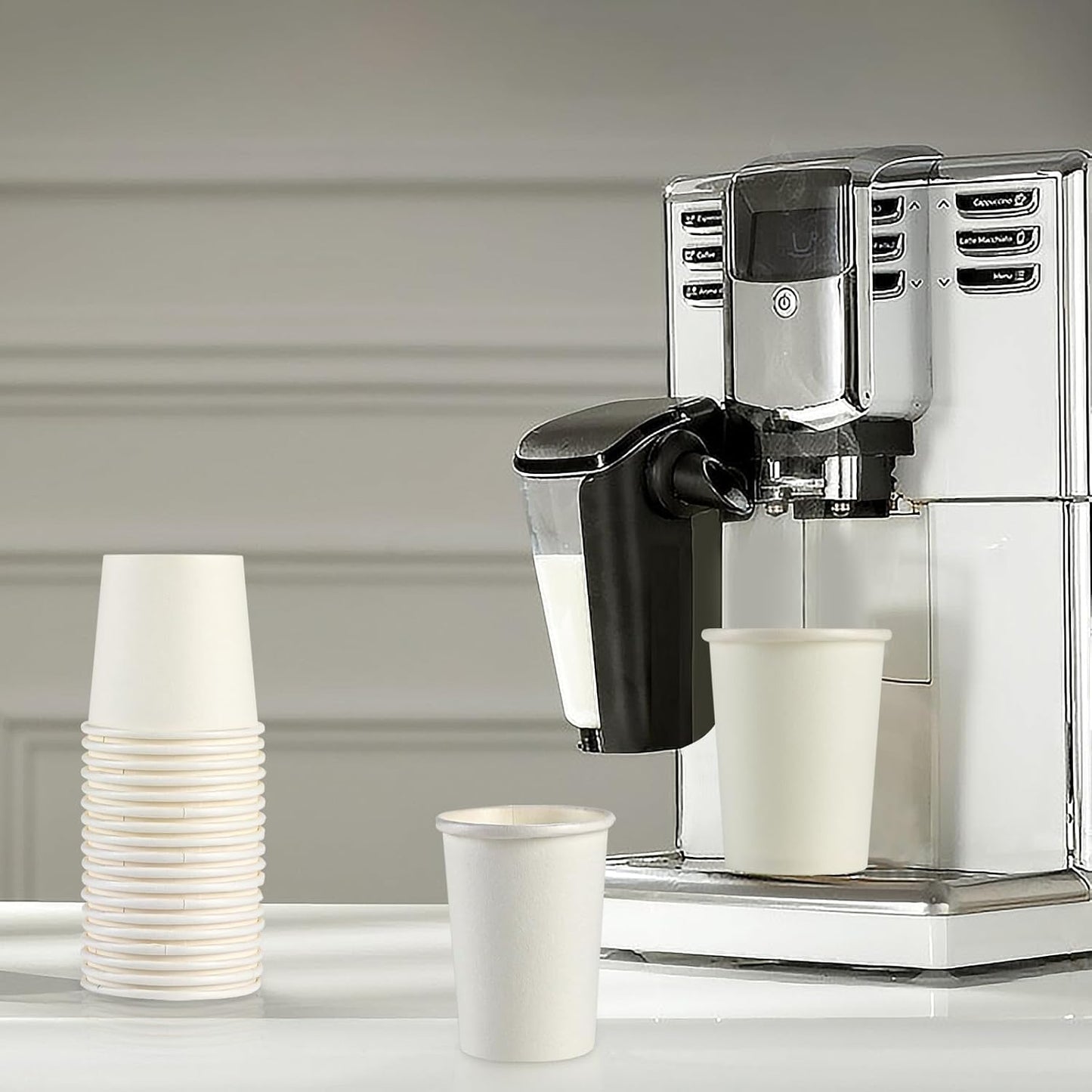 [100 Count - 4 oz] Small Paper Cups, Mouthwash Cups Bathroom Cups Mini Cups Small Disposable Cups