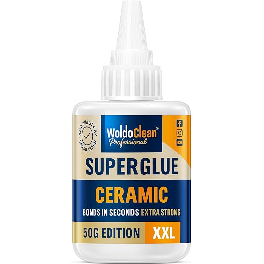 WoldoClean Super Glue for Ceramics and Porcelain 50g
