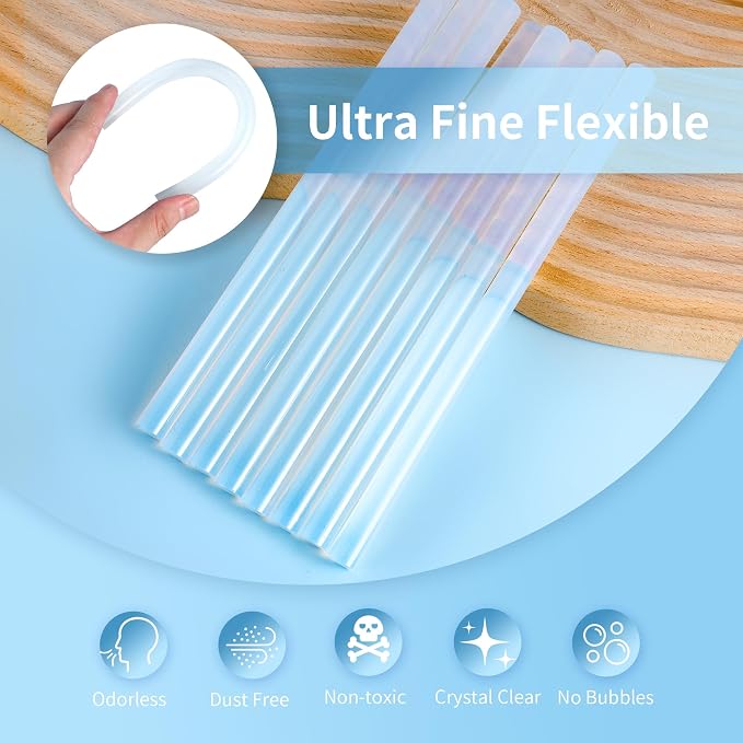 MATUFF Hot Glue Sticks Full Size, 0.43” Dia x 8” Long