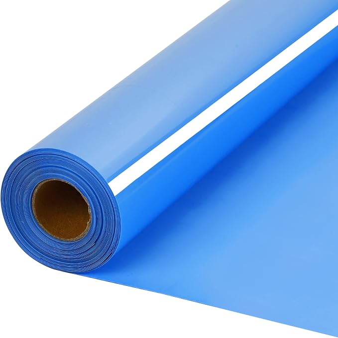 HTVVETUR Lake Blue HTV Iron on Vinyl 12Inch by 35ft Heat Transfer Vinyl