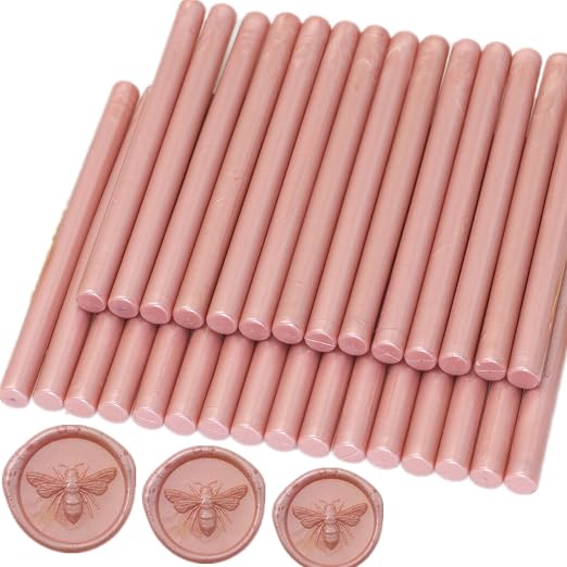 Wax Seal Sticks Rose Gold, Mini Wax Seal Gun Sticks Suit