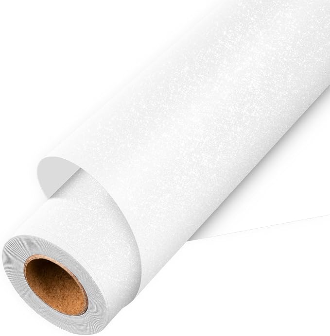 Aoder White Glitter Heat Transfer Vinyl