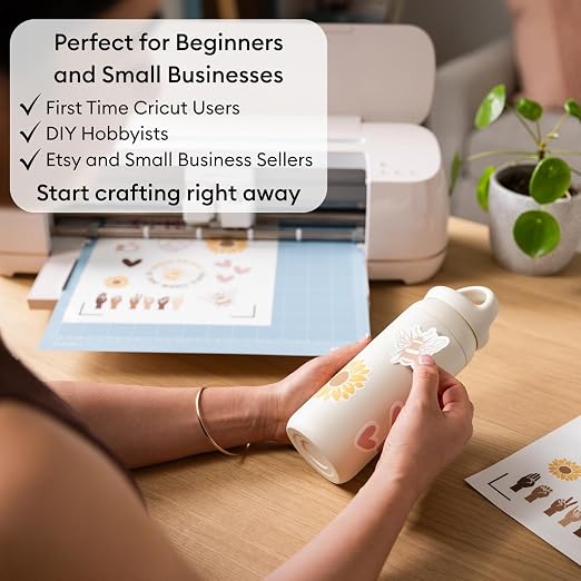 Cricut Maker 4 Cutting Machine Ultimate Beginner Sticker Making Bundle