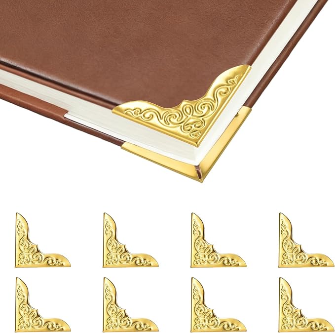 100pcs Metal Book Corner Protectors, Paperbacks Book Edge Protectors Picture