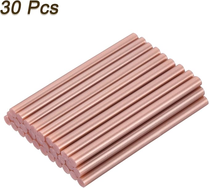 uxcell 30pcs Mini Hot Glue Gun Sticks 4-inch x 0.27-inch High Sticky Small Hot