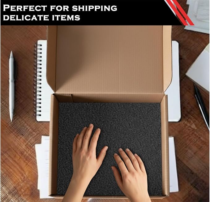 Frienda 16 Pcs Polyethylene Foam Sheet, Cases Craft Shipping Moving and Storage