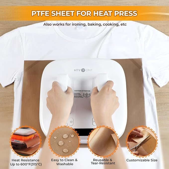 HTVRONT Sublimation Tool Kit, Heat Press Accessories Bundle Kit | Include