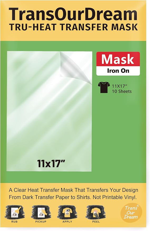 TransOurDream Heat Transfer Mask & Iron on Tape