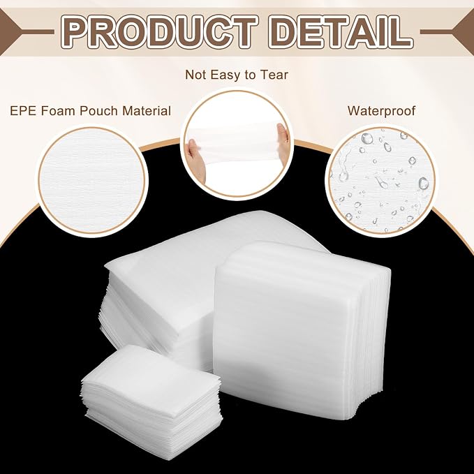 uxcell 50 Pcs Cushion Foam Pouches, Photo Frame